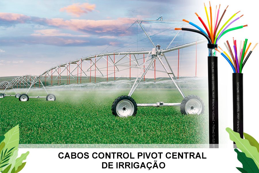 Em nossa linha de Agronegócio da AF Datalink, possuímos o Cabo Control Pivot, usado em ambiente como: Pivots de irrigação, instalações industriais, Iluminação, Redes subterrâneas, Redes de distribuição.