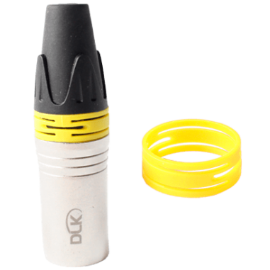 Anel ID Amarelo para conector XLR (Embalagem com 50 pç).