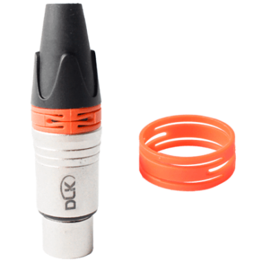 Anel ID Laranja para conector XLR (Embalagem com 50 pç).