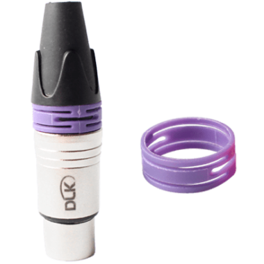 Anel ID Roxo para conector XLR (Embalagem com 50 pç).