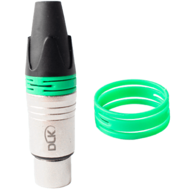 Anel ID Verde para conector XLR (Embalagem com 50 pç).