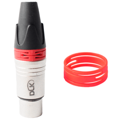 Anel ID Vermelho para conector XLR (Embalagem com 50 pç).
