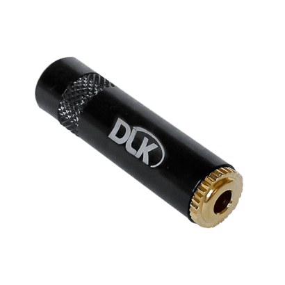 Conector Som DLK P2(f) Estéreo Ø 6 mm Capa preta.