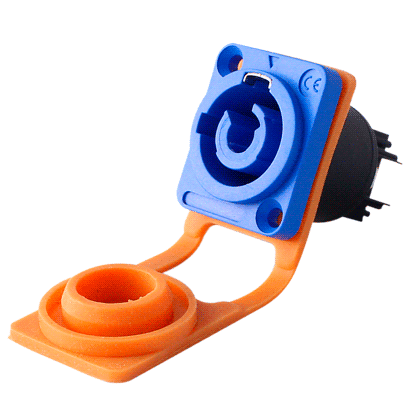 Conector PowerCon Painel Azul (IN).