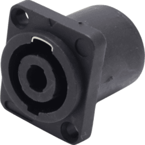 Conector SpeakOn painel Quadrado 4 Polos.