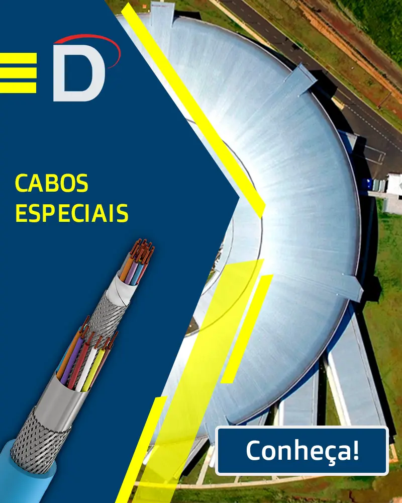 Variedade de cabos para microfone com características distintas, incluindo blindagem trançada e fios internos coloridos, sobre um fundo branco.