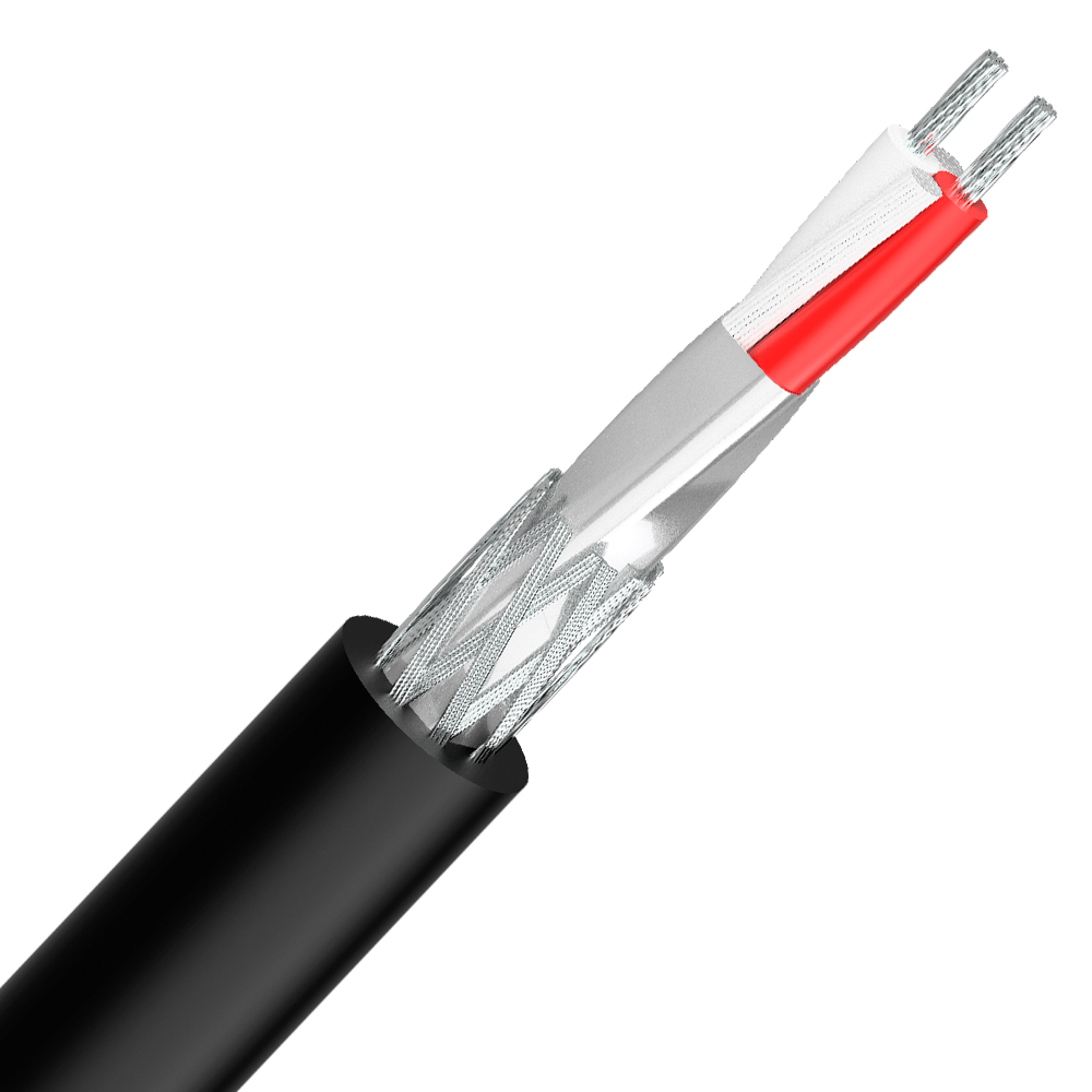Três tipos de cabos AFT, cada um com um conjunto diferente de fios coloridos internos, todos contra um fundo branco.